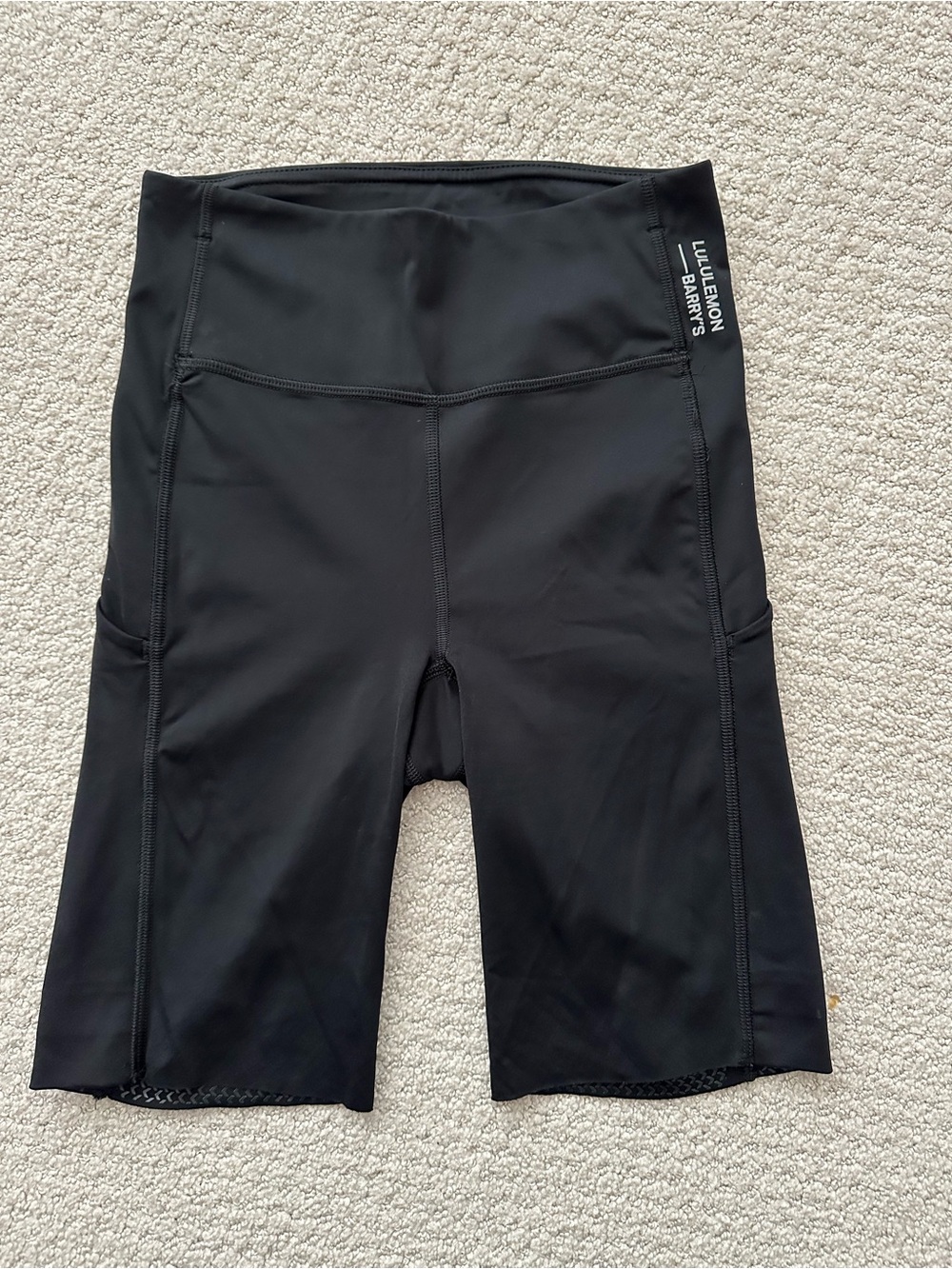 Black Lulu Fast & Free spandex shorts